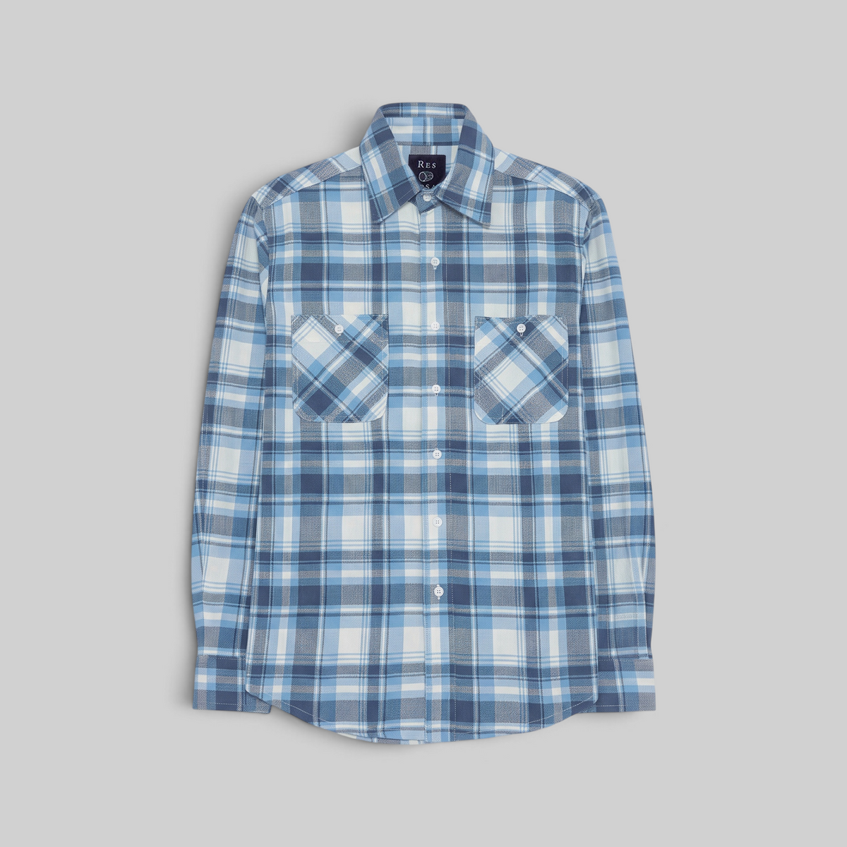 Chemise à carreaux tissée à la main