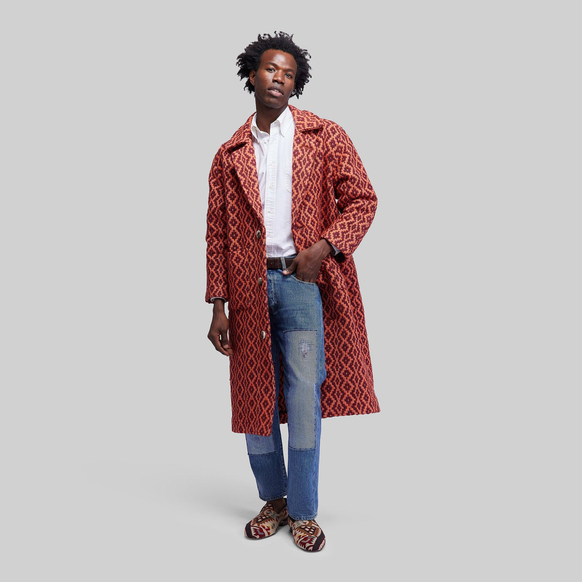 Manteau tissé à la main