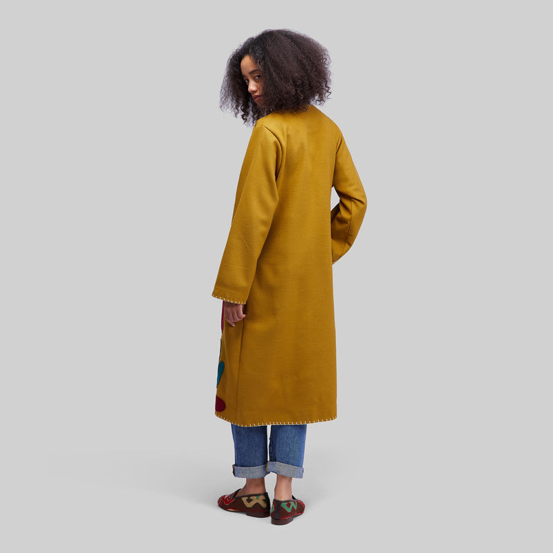 Wool Appliqué Coat