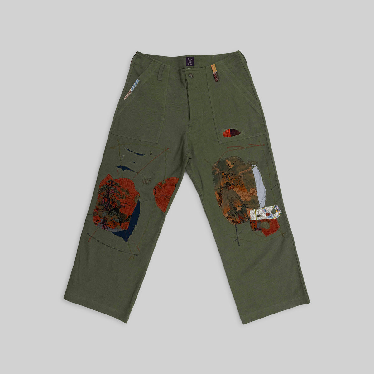 Handwoven Patched Pants
