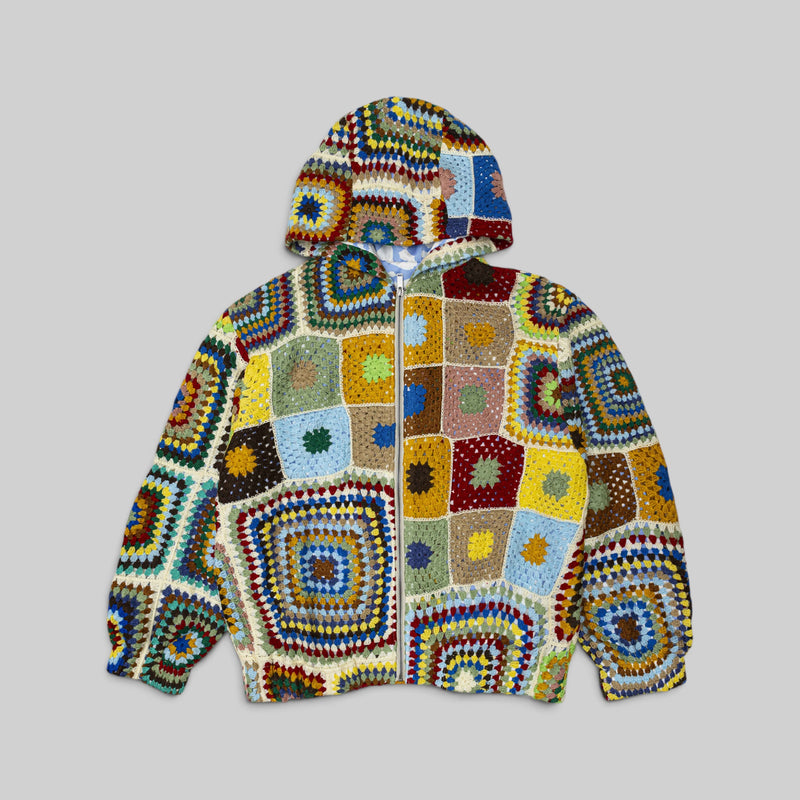 Sweat à capuche en crochet