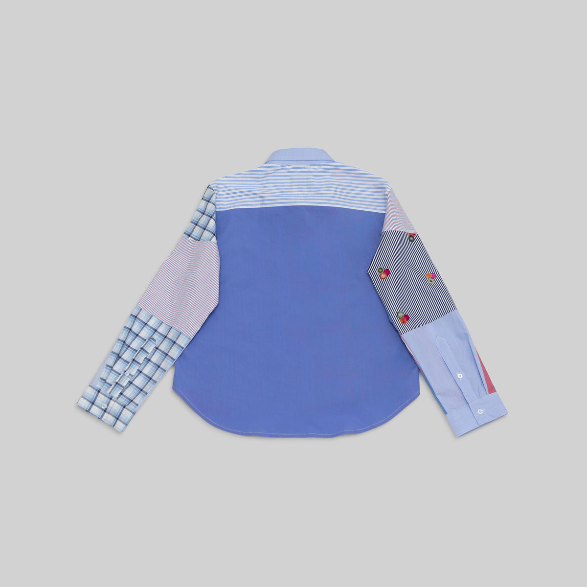 Patchwork Cropped Shirt