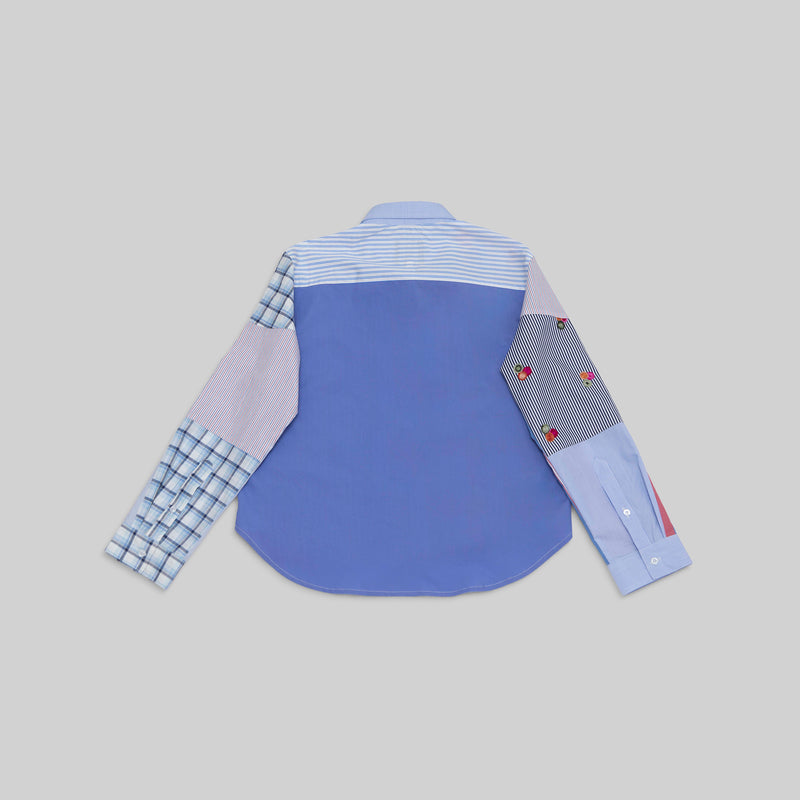 Patchwork Cropped Shirt