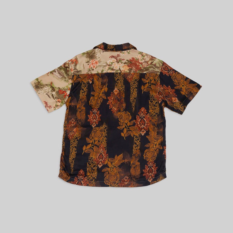 Silk Patchwork Camp Shirt