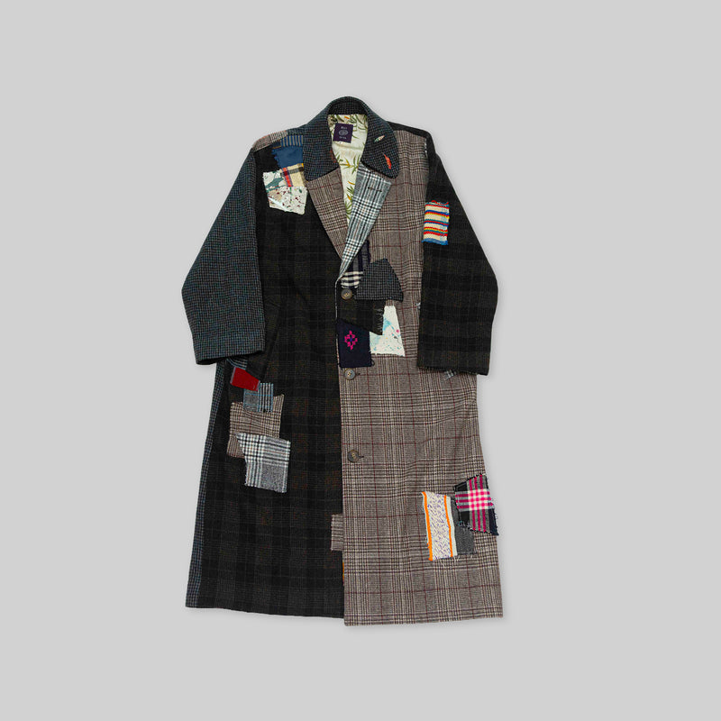 Patchwork Long Coat