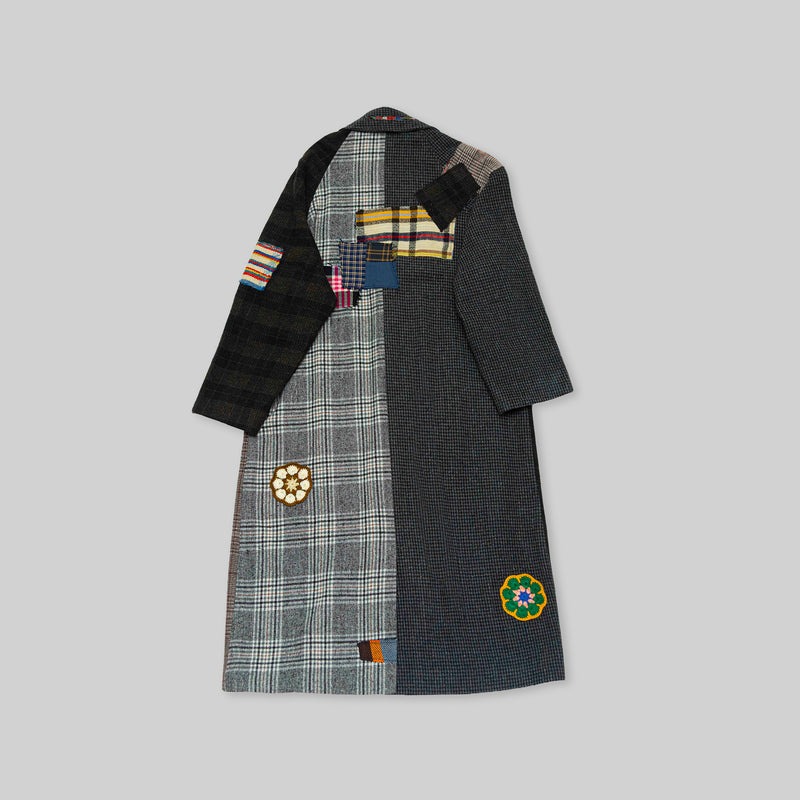 Patchwork Long Coat