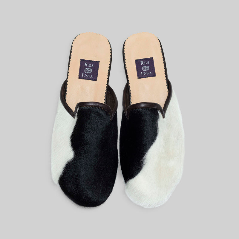 Mule en cuir de vachette pour homme, pointure 41