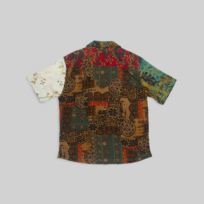 Silk Patchwork Camp Shirt