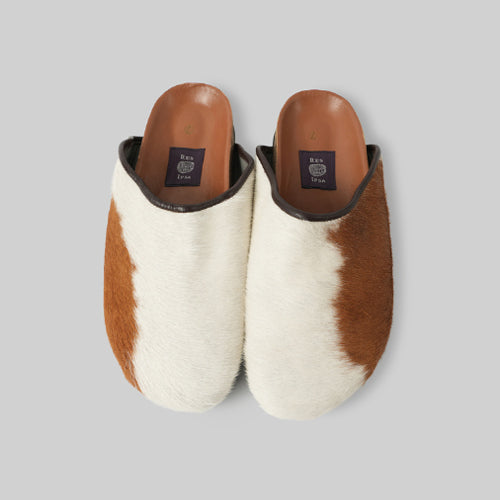 Sabots en cuir de vachette, pointure 37