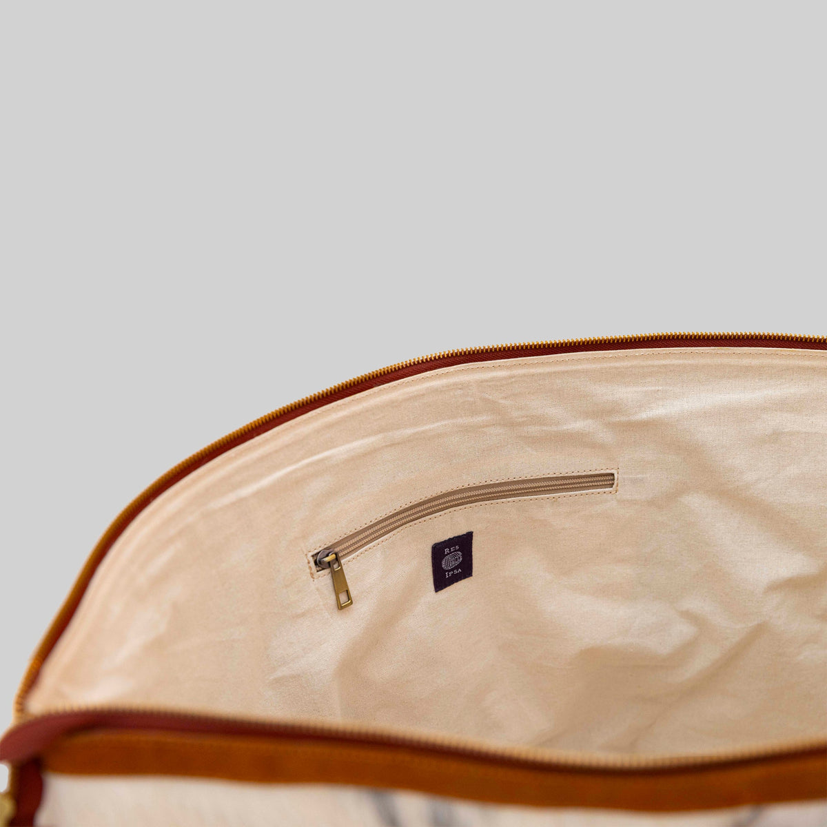 Sac week-end en cuir de vachette