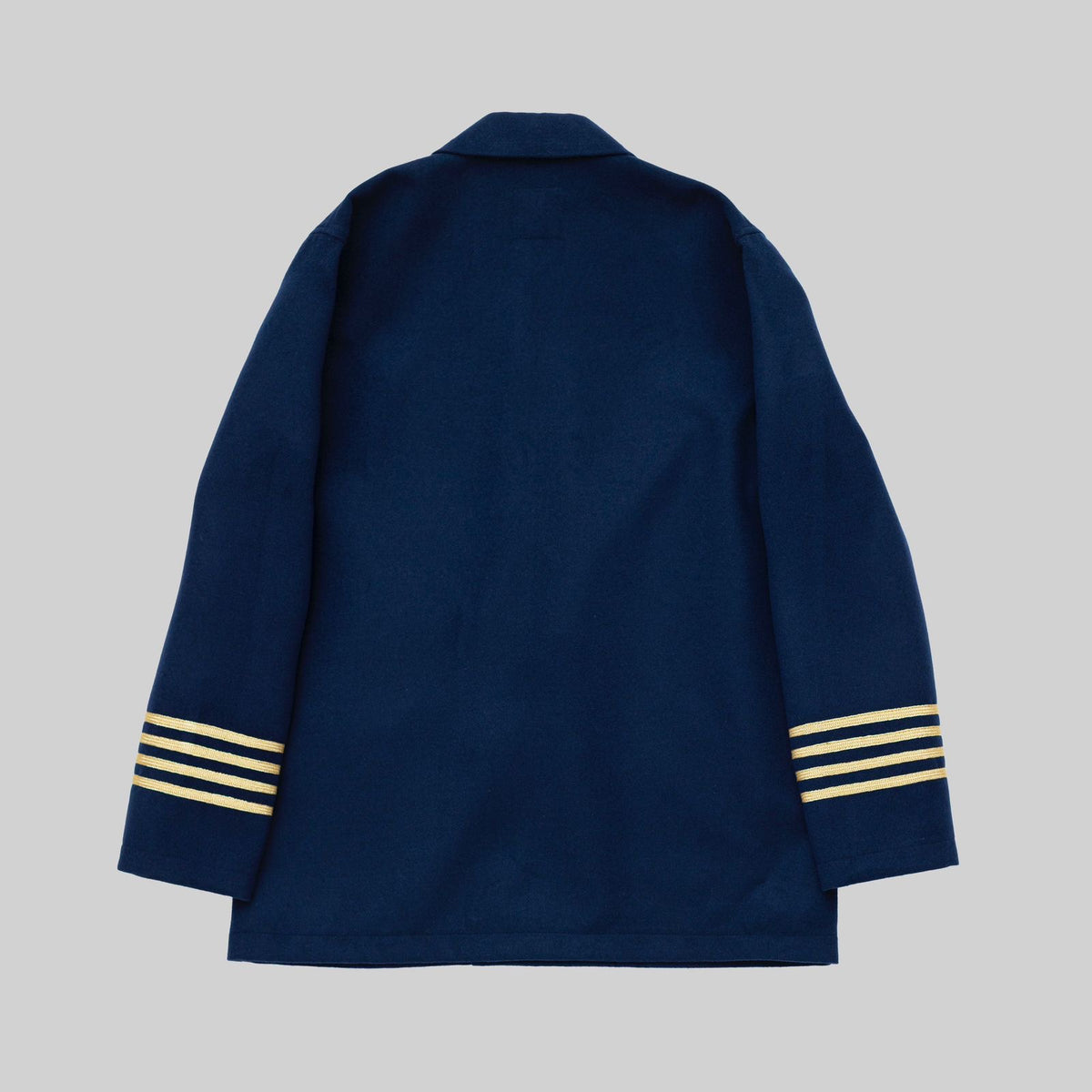 Veste croisée en laine marine