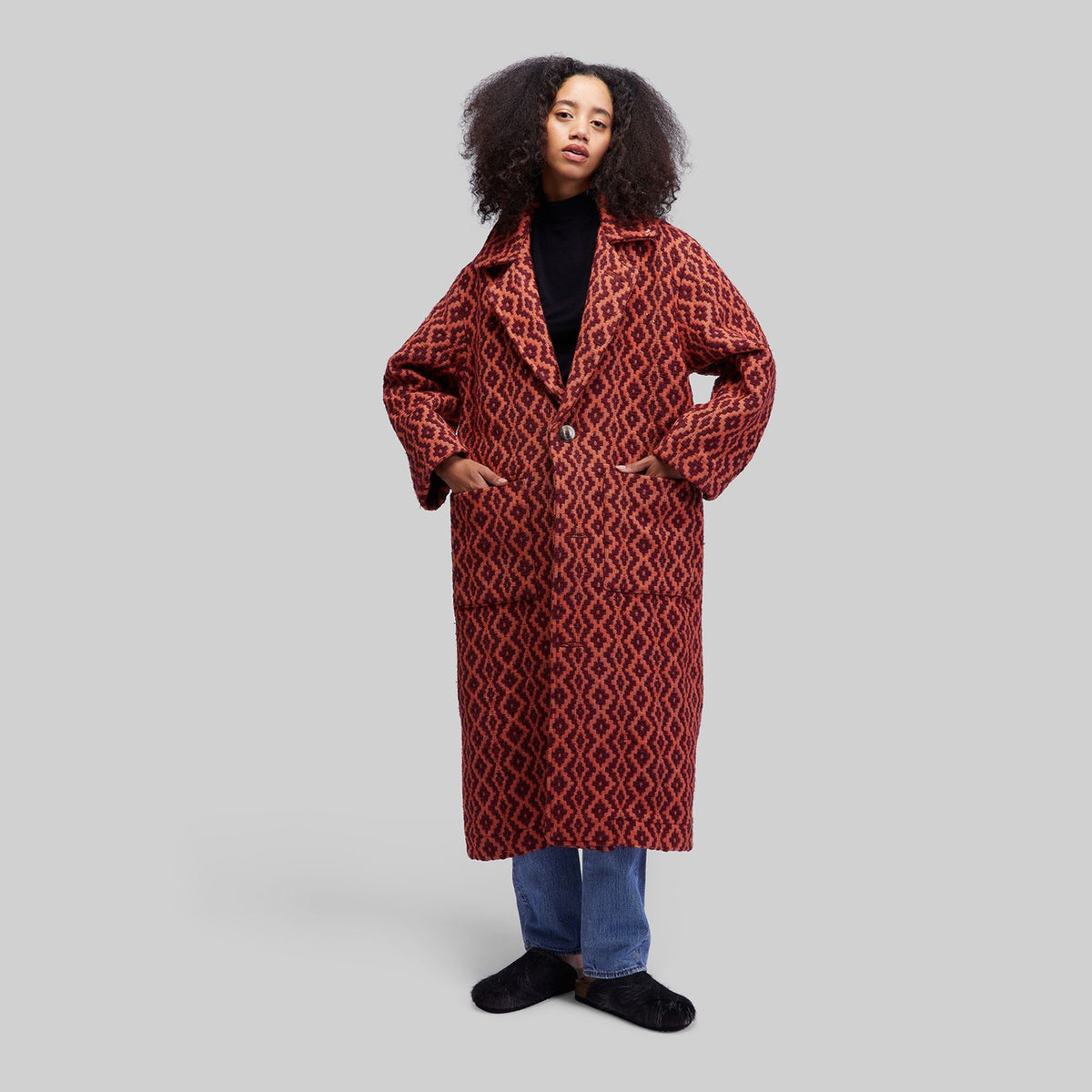 Manteau tissé à la main