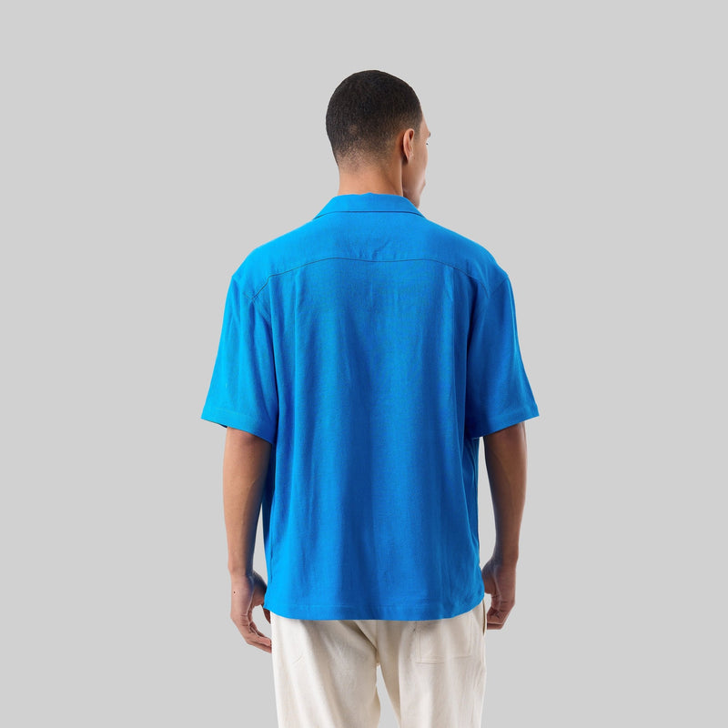 Flamingo Appliqué Camp Shirt