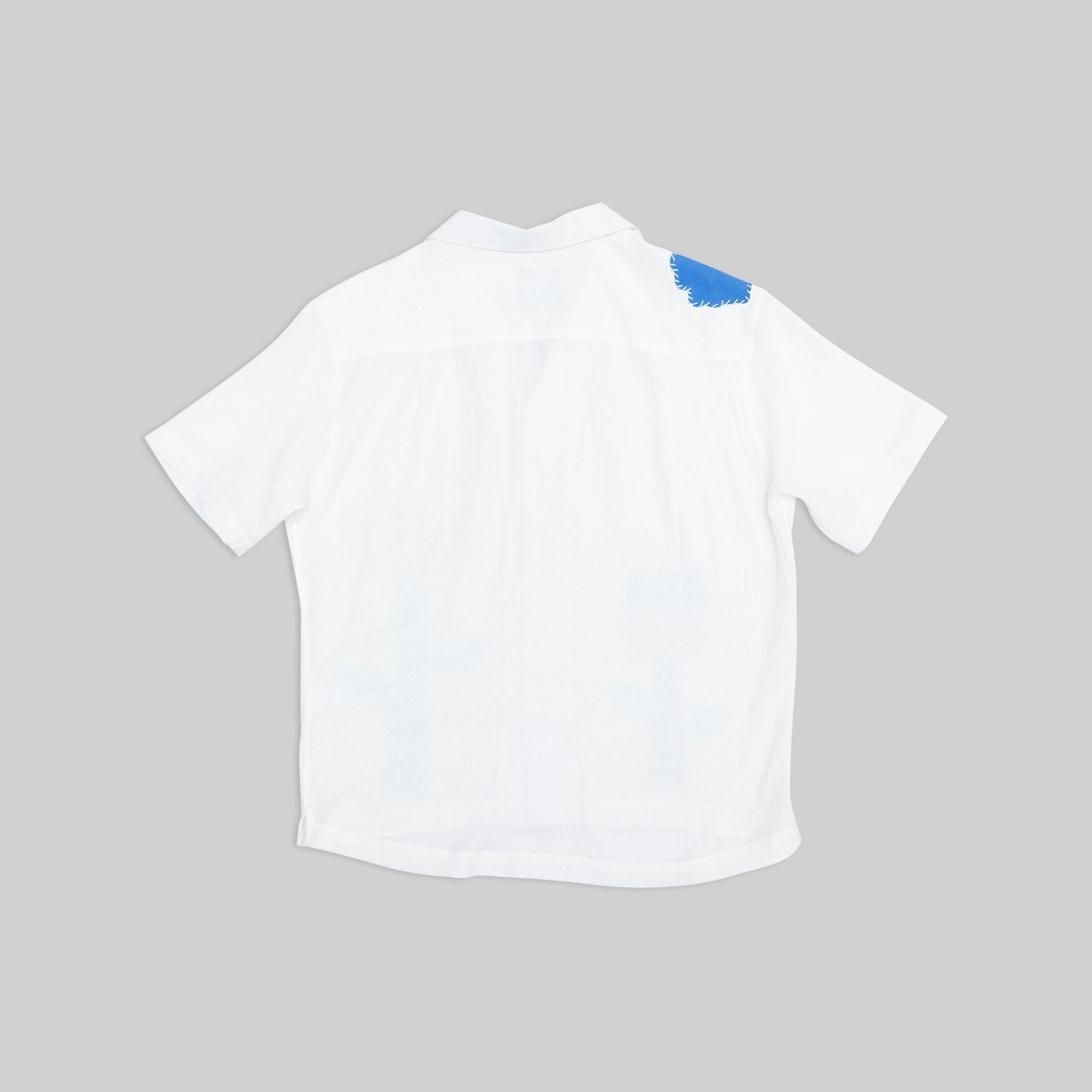 Floral Appliqué Camp Shirt