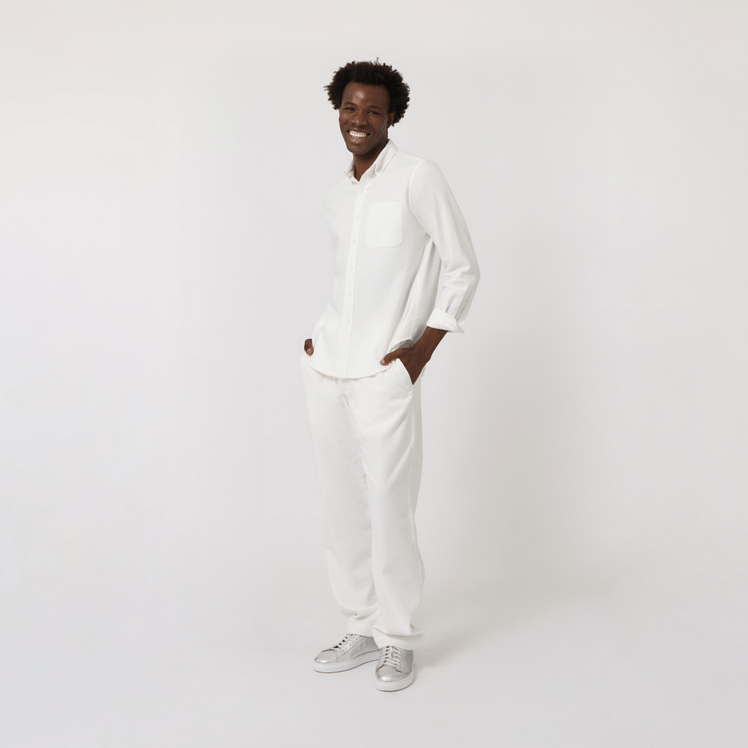 Handwoven White Pants