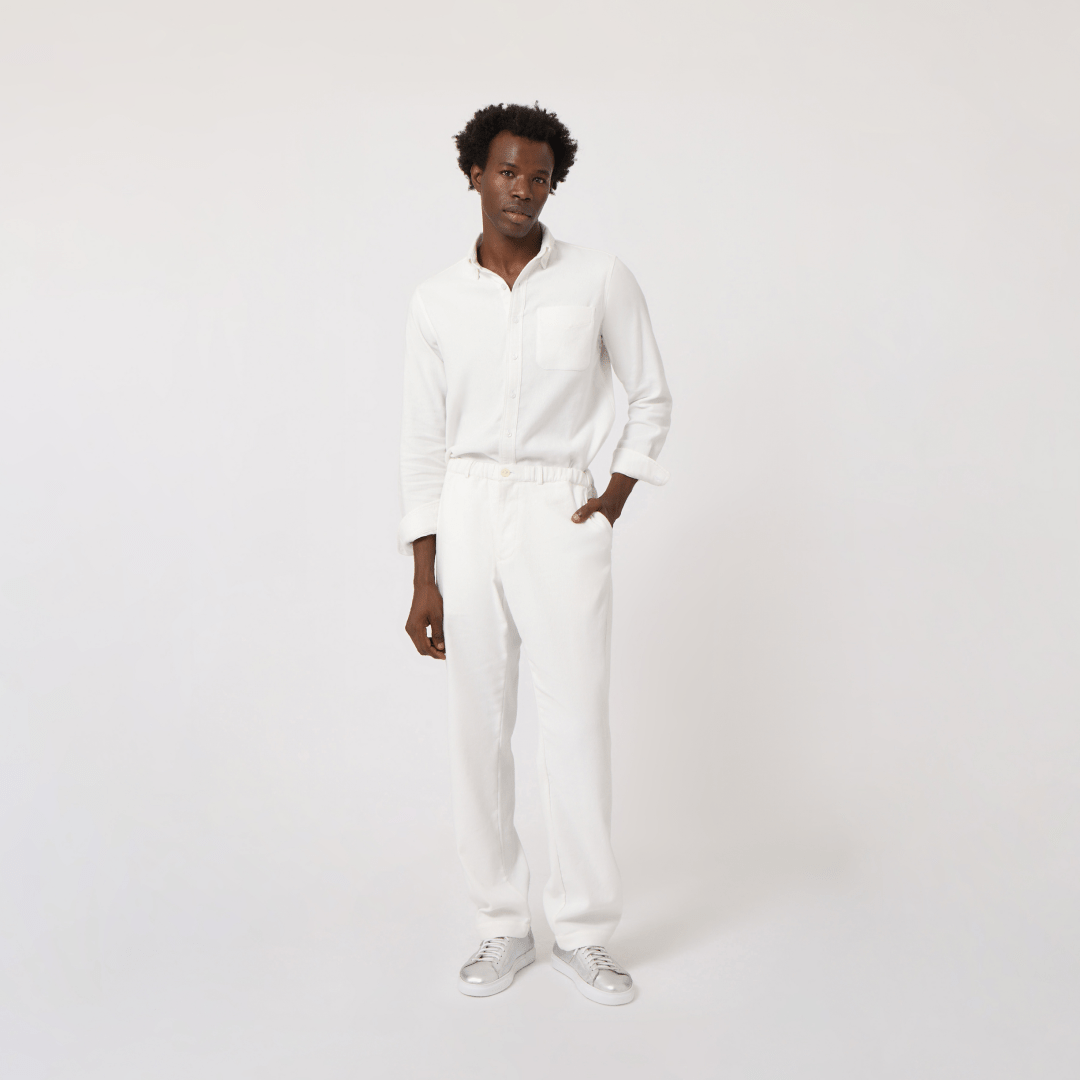 Handwoven White Pants